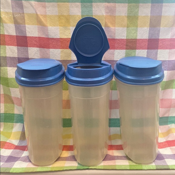 Blue and Clear Storage Containers - Picture 1 of 6
